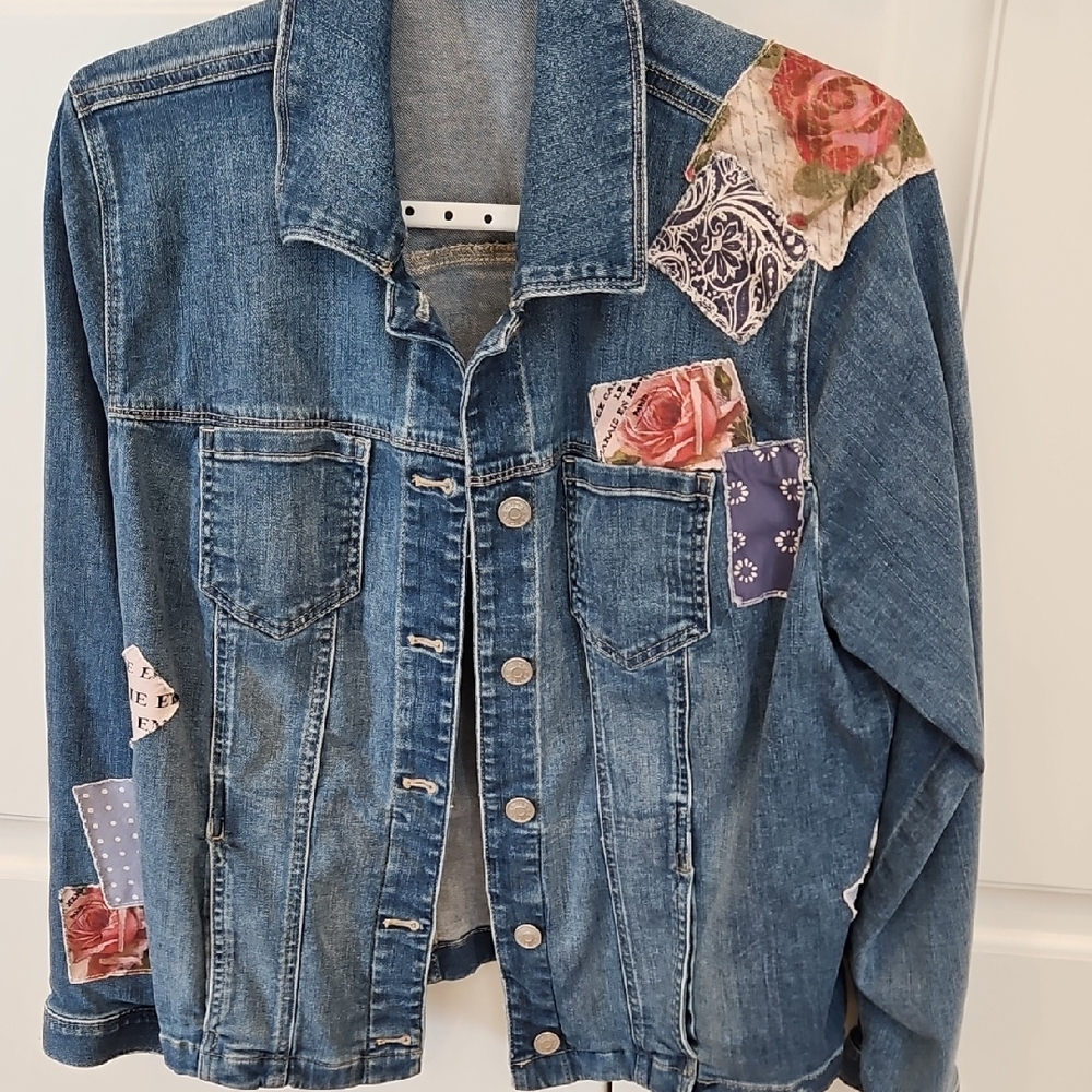 Patchwork Denim Jacket - image 1